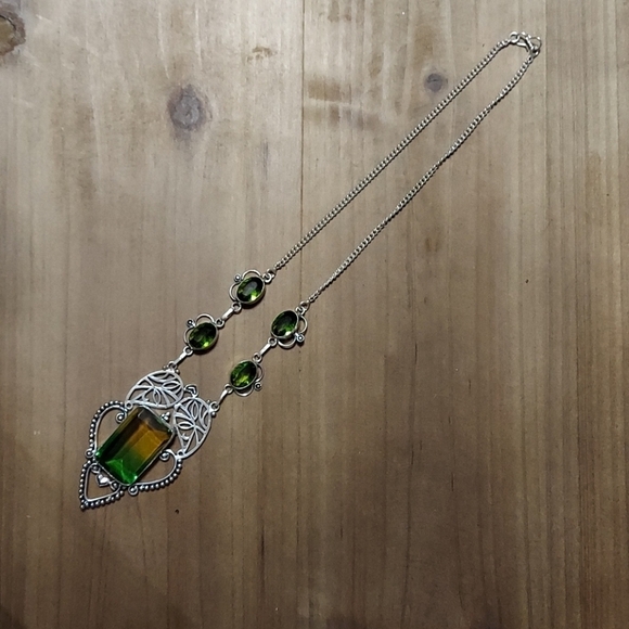 BICOLOR Tourmaline & Peridot Necklace - Picture 2 of 5